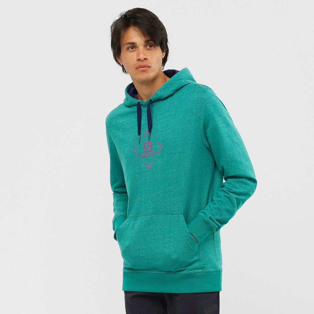 SALOMON SHIFT HOODIE M Philippines - Men's Midlayers - Green | 617430-LQY